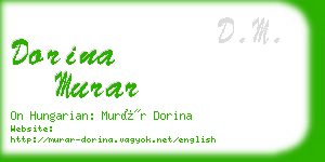 dorina murar business card